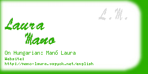 laura mano business card